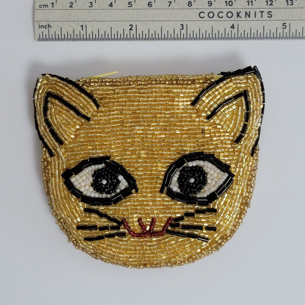 Urban Outfitters Beaded Cat Coin Purse - Picture 8 of 10